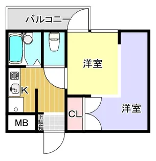 VIP薬院【8階】の間取り