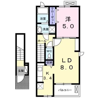 アプローズ【2階】の間取り