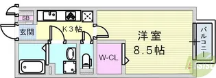 ドルチェ鈴蘭【2階】の間取り