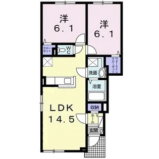 ラ ステラ【1階】の間取り