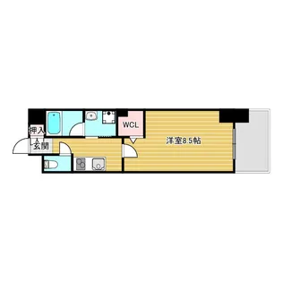 淀川ウエストタワー【2階】の間取り