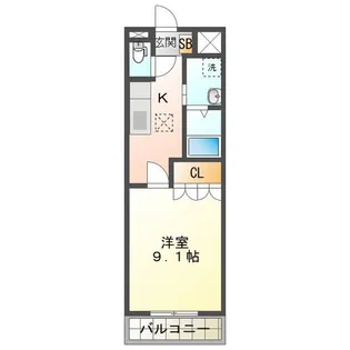 リヴァージュ B棟【1階】の間取り