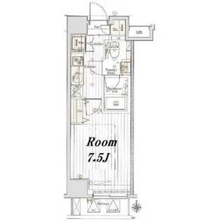 メイクスデザイン町屋【5階】の間取り