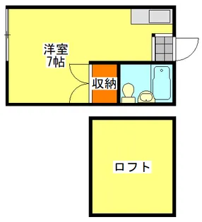 ローズハウス【2階】の間取り