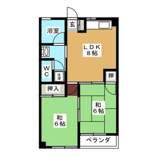 山田ハイツ【3階】の間取り