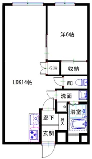 ウエストS金澤【2階】の間取り