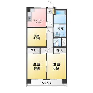 コーポ レインボー【3階】の間取り