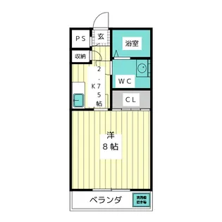 No.8 Asahino 上社【2階】の間取り