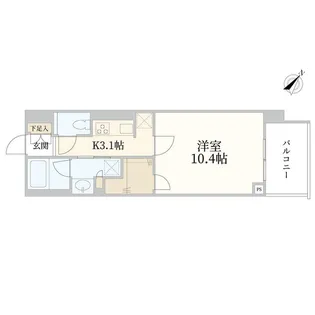 クロスエアタワー【15階】の間取り