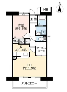 URアーバンラフレ鳩岡【3階】の間取り