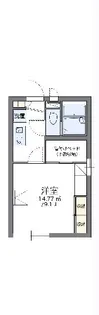 レオパレスたんぽぽ【1階】の間取り