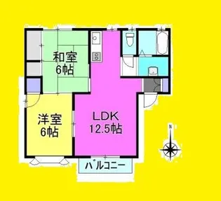 ハイツYUTAKA【1階】の間取り