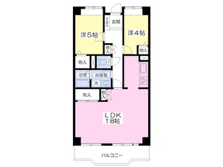 レジデンス上鷺【4階】の間取り