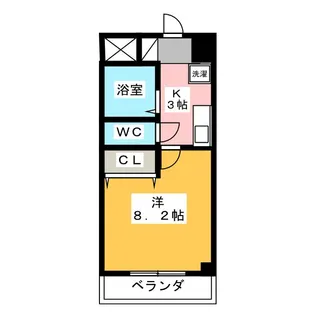 サンロイヤルみのり【4階】の間取り