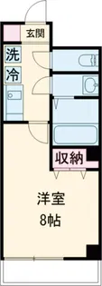 フラッティ龍大南【2階】の間取り