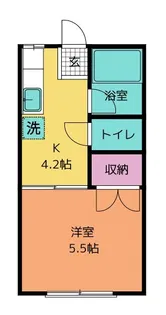 ローゼンハイム松枝【2階】の間取り