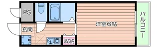 横山第8マンション【1階】の間取り