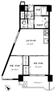 エル・アルカサル目黒【5階】の間取り