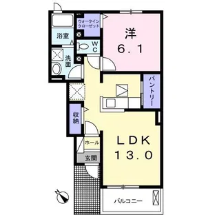 リバティII【1階】の間取り