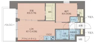 プレジオ新小岩EURO【2階】の間取り
