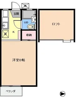 東京都江戸川区東葛西2【アパート】の間取り