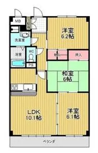 愛知県名古屋市緑区鶴が沢3【マンション】の間取り