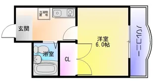 グレース北山本【4階】の間取り