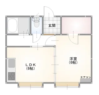 コーポフォレスト【1階】の間取り