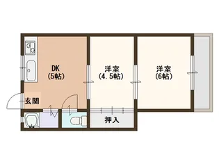 タカイレジデンス【2階】の間取り