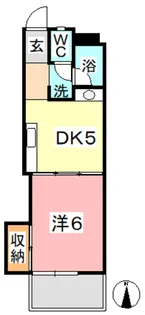 美和ハイツ【3階】の間取り