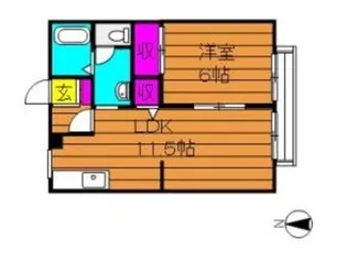 サンライフチェリオ【1階】の間取り