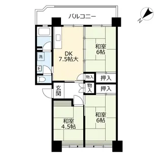 3DKの間取り画像