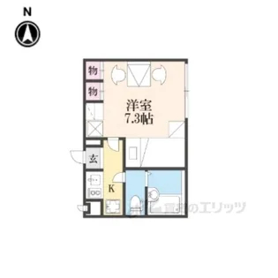 レオパレスノースウエスト橿原【1階】の間取り