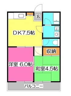 埼玉県所沢市東所沢3【アパート】の間取り