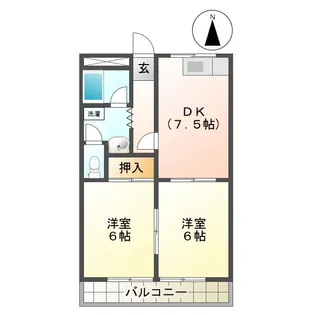 シーハイツ【2階】の間取り