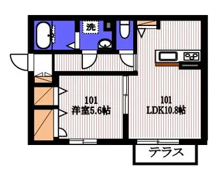 セイ ティアーレ【1階】の間取り