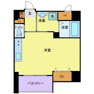 エルミスタ三の丸【7階】の間取り