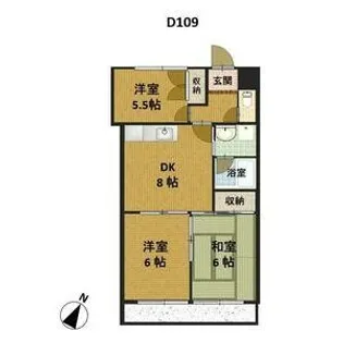 047 メゾン千咲【1階】の間取り