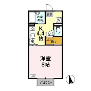 パンシオン額新保【2階】の間取り