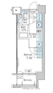 パークアクシス両国【11階】の間取り