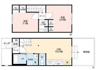 熊本県熊本市南区田井島3【一戸建】の間取り