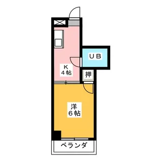 コーポオオゾネ【4階】の間取り