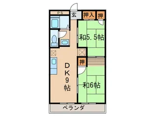 マンション幸C棟【3階】の間取り