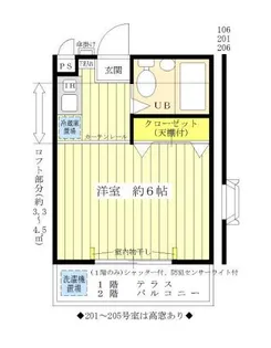 東京都狛江市岩戸南3【アパート】の間取り