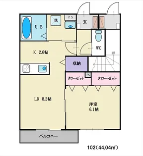 GrandirII【1階】の間取り