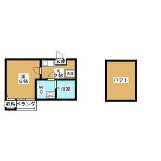 マインハイム枇杷島【1階】の間取り