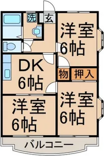 グランドール新町【1階】の間取り