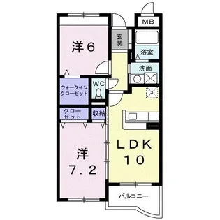 サンパレス土肥【3階】の間取り