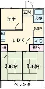サンローヤル名東【6階】の間取り