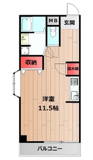 グランドール森友【4階】の間取り